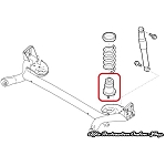 Fiat 500/Panda Rear Suspension Bump Stop Set