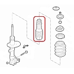Fiat 500 Front Suspension Bump Stop Set