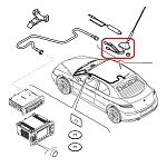 Alfa 147/156/GT/Fiat 500 Radio Antenna Base