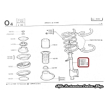 Alfasud/Sprint QV Series 3 Front Shock Absorbers (OEM Spica, Red Sticker)
