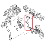 Alfa 159/Brera/Spider Cooling Hose (Heat Exchanger to Intake Manifold)