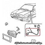 Alfa 33 907 Series Fog Light Wiring (1990-1992 models)