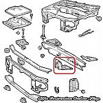 Alfa 33/Alfasud/Sprint Center Engine Mount Bracket