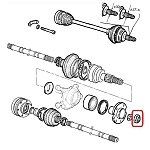 Alfa 33 905 Series/Sprint Front Wheel Hub Nut