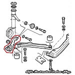 Alfa 33 905/907 Series/Sprint Front Suspension Right Side Control Arm (Semi-Trailing Link)