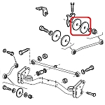 Alfa 33/Alfasud/Sprint Rear Suspension Bush Sponge Ring