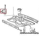 Alfa 33 907 Series Rear Right Bumper Bracket/Mount (body side)