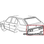 Alfa 33 905/907 Series Sport Wagon Rear Valance