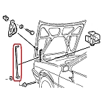 Alfa 33 905 Series Bonnet/Hood Rod Rest Rod