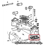 Alfa 33/Alfasud/Sprint Lower Intake Manifold Gasket Set (Boxer Single Carburetor Engines)
