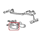Alfa 33 905/907 Series/Spider 115 Series Windscreen Wiper Motor Plastic Cover