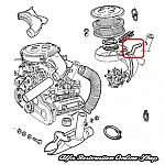 Alfa 33/Alfasud/Sprint Single Carburetor Engines Oil Vapor Hose (Oil Filler to Airbox)