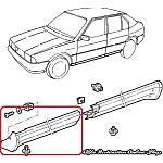 Alfa 33 905 Series Front Right Side Skirt