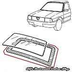 Alfa 33 905 Series Front Windscreen Rubber Seal