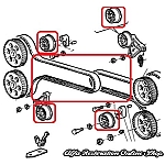 Alfa 33/145/146 Boxer 1.7 16V Engines Timing Belt & Tensioner Kit