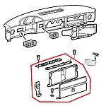 Alfa 33 905 Series Glovebox Lid (LHD)