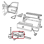 Alfa 33 905 Series Front/Rear Right Door Internal Armrest
