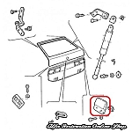Alfa 33 907 Series Boot/Trunk Boot Stop/Buffer (On Chassis)