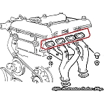 Alfa 75/164/155 4 Cylinder Engines Exhaust Gaskets Set (Original)
