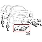Alfa 164 Boot/Trunk Electromagnetic Release/Locking Mechanism