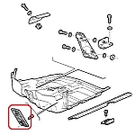 Alfa 164/166 All Models Foot Rest Plastic Panel (LHD)
