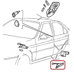 Alfa 164 Series 1 Door Panel Light