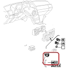 Alfa 164 Series 1 Boot/Heated Window Switch (1987-1992 Models)
