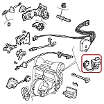 Alfa 164 Series 1, FL/92 Super Air Distribution Stepper Motor Assembly (Automatic AC/RHD)