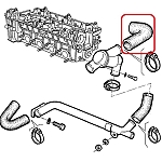 Alfa 164 2.0 Series 1 Twin Spark Thermostat Upper Hose
