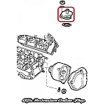 Alfa 164 2.0 TB/3.0 V6 Engines Oil Drain Cap (on Cylinder Head)