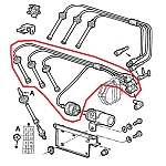 Alfa 164 3.0 V6 12V/USA MY 91 Spark Plug Wires/Ignition Cables Set (Cylinders 4-5-6)