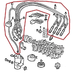 Alfa 164 2.0 TS Spark Plug Wires/Ignition Cables Set (Series 1)