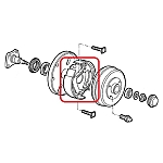 Alfa 33 905/907 Series/Sprint Rear Wheel Brake Drum Shoes Set (203 mm drum)