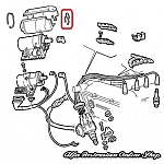 Alfa 75/Spider 115 Series Ignition Coil Cover Clamp (Small)