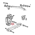 Alfa Romeo 105/115 Series Models Rear Suspension Limiting Strap Inner (Original)