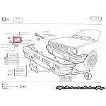 Alfasud Sprint/Sprint Front/Rear Bumper Left Mount (Plastic Bumpers)