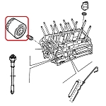 Alfa 75/Milano/GTV6 2.5/3.0 V6 Engine Oil Filter (Bosch)