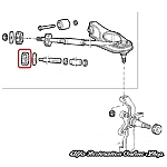 Alfa 75/Milano/Alfetta/Giulietta/GTV6 Front Suspension Caster Link Bush (Wheel arch Side)
