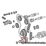 Alfa 75/Spider EU & USA Crankshaft Timing Chain Gear