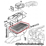 Alfa 75/Milano/SZ/RZ/GTV6 2.5/3.0 V6 Air Filter (Original)