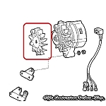 Alfa 33/75/145/146/155/Spider 115 Series Bosch Alternator Pulley Fan