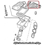 Alfa 33 IE 8V Air Filter Box to AFM Sleeve