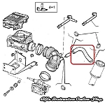 Alfa 33 907 Series IE Engines (8V/16V) Oil Breather Hose (Oil Filler Neck to Intake Manifold)