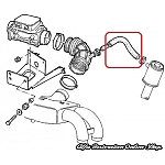 Alfa 33 907 Series IE Engines (8V/16V) Oil Breather Hose (Oil Filler Neck to Intake Manifold)