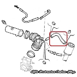 Alfa 33 907 Series IE Engines (8V/16V) Oil Breather Hose (Oil Filler Neck to Intake Manifold)