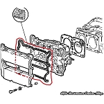 Alfa 33/145/146 1.7 16V Left Valve Cover Gasket (Aftermarket)