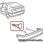 Alfa 33 907 Series Rear Bumper Bracket - Right