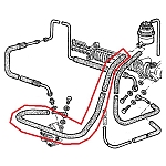 Alfa 33 Power Assisted Steering Hose (feed line) 16mm