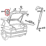 Alfa 33 907 Series Boot/Trunk Boot Stop/Buffer (On Lid)