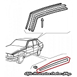 Alfa 75/Milano Front Left Wing Decorative Trim